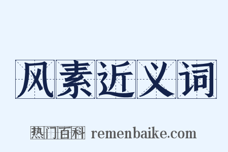 风素近义词是什么意思的图片